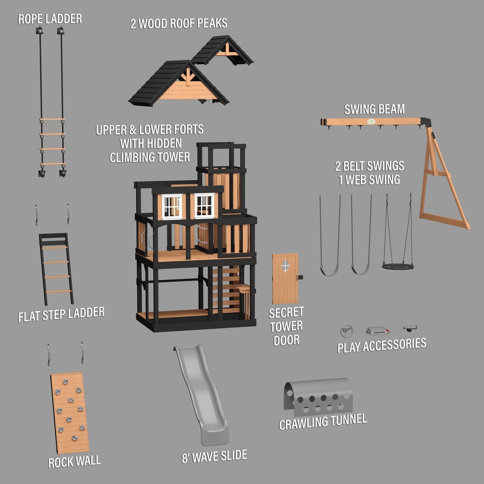 Mystic Tower Swing Set - Image 19
