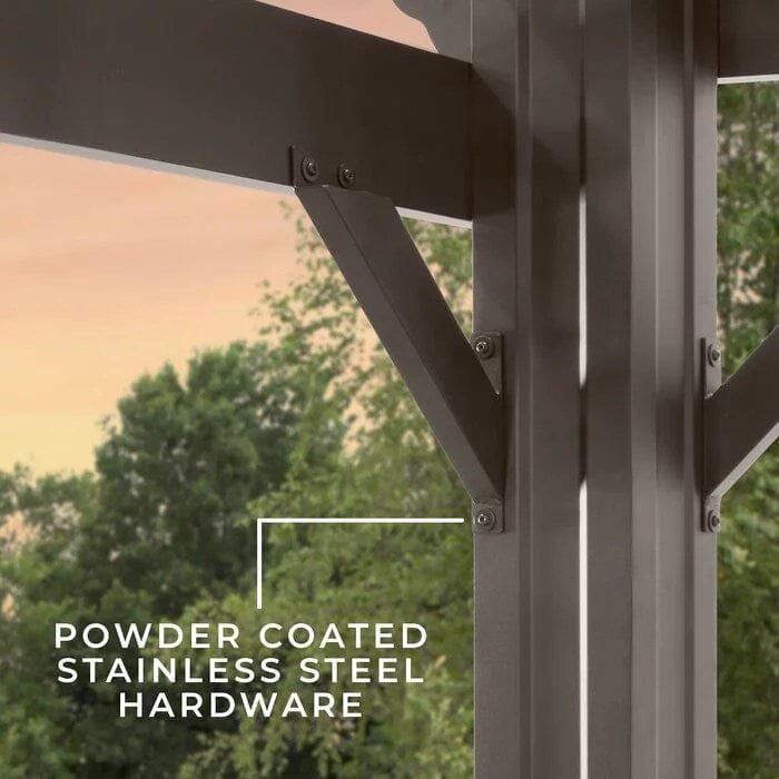 Backyard Discovery 12 ft. x 10 ft. Steel Traditional Pergola - Image 10